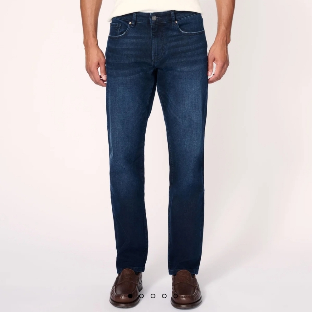Warp + Weft ORD Straight Leg Jeansโ in Deacon indigo wash